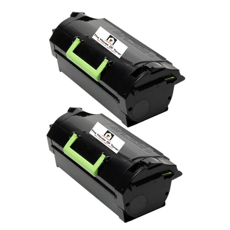 Compatible Toner Cartridge Replacement for Lexmark 52D1000 (521H) High Yield Black (25K YLD) 2-Pack