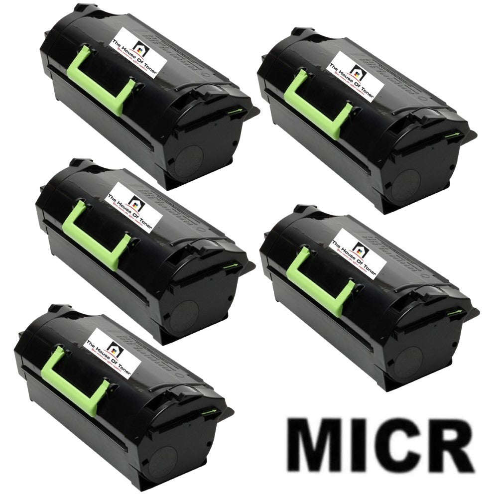 Compatible Toner Cartridge Replacement for Lexmark 52D1000 (521H) High Yield Black (25K YLD) W/MICR (5-Pack) Compatible Toner Cartridge Replacement for Lexmark 52D1000 (521H) High Yield Black (25K YLD) W/MICR (5-Pack)