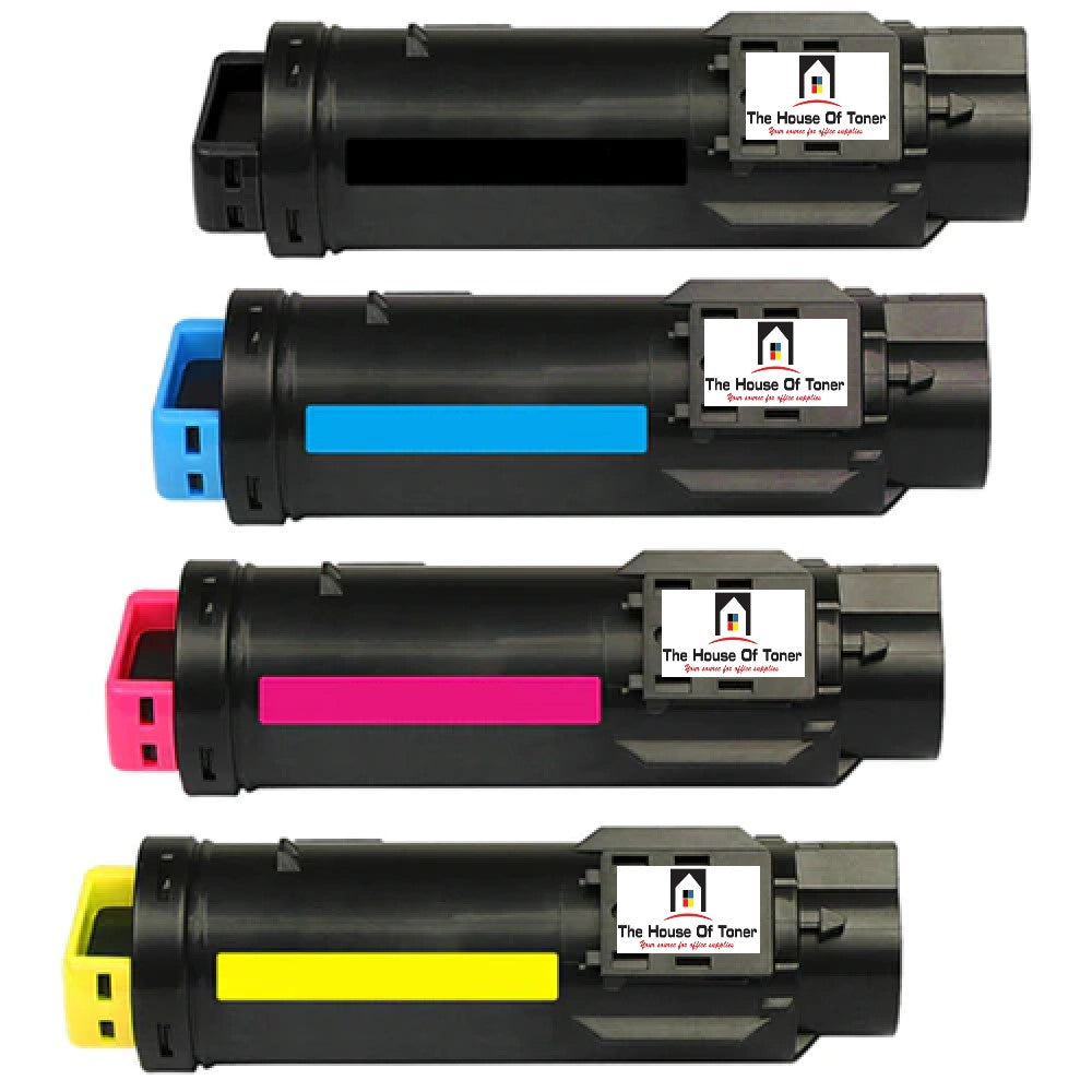 Compatible Toner Cartridge Replacement for DELL 593-BBOX, 593-BBOY, 593-BBOZ, 593-BBOW (P3HJK, 3P7CA, 5PG7P, N7DWF) Cyan, Yellow, Magenta, Black (4-Pack) Compatible Toner Cartridge Replacement for DELL 593-BBOX, 593-BBOY, 593-BBOZ, 593-BBOW (P3HJK, 3P7CA, 5PG7P, N7DWF) Cyan, Yellow, Magenta, Black (4-Pack)