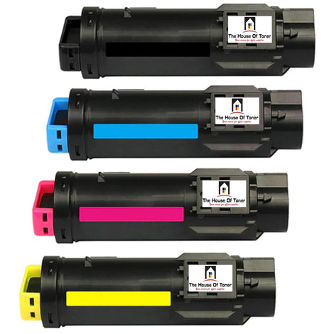 Compatible Toner Cartridge Replacement for DELL 593-BBOX, 593-BBOY, 593-BBOZ, 593-BBOW (P3HJK, 3P7CA, 5PG7P, N7DWF) Cyan, Yellow, Magenta, Black (4-Pack)