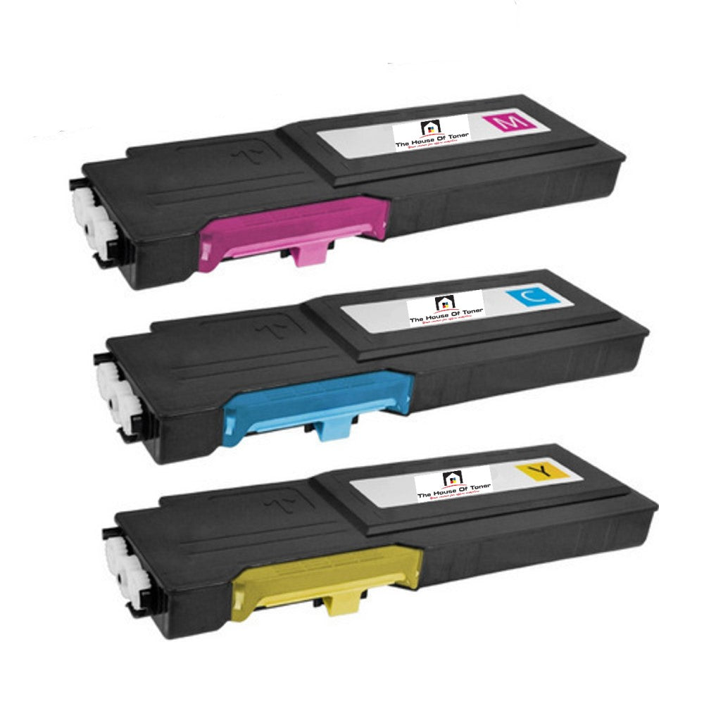 Compatible Toner Cartridge Replacement For DELL 593-BBBR, 593-BBBT, 593-BBBS (TW3NN, 2K1VC, YR3W3) Extra Cyan, Yellow, Magenta High Yield (Color) 3-Pack Compatible Toner Cartridge Replacement For DELL 593-BBBR, 593-BBBT, 593-BBBS (TW3NN, 2K1VC, YR3W3) Extra Cyan, Yellow, Magenta High Yield (Color) 3-Pack