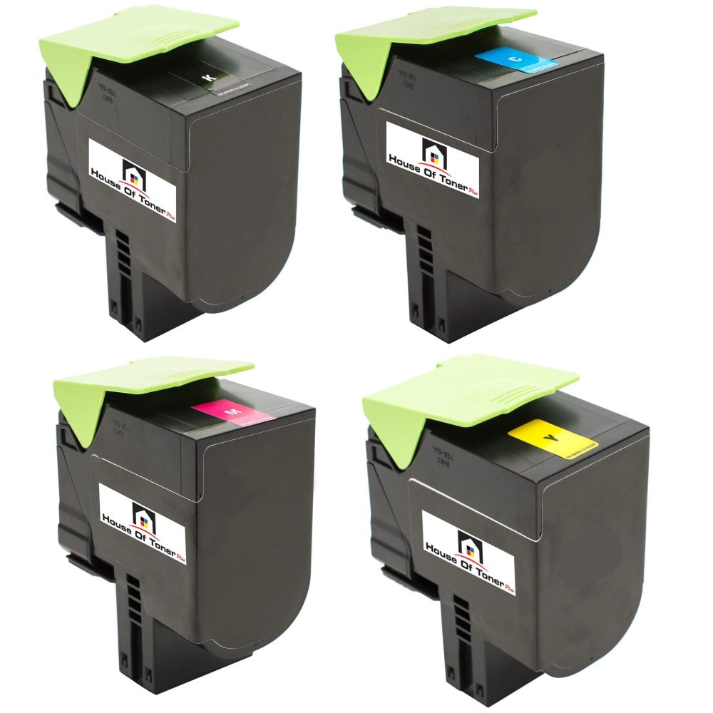 Compatible Toner Cartridge Replacement for Lexmark 71B0H10, 71B0H20, 71B0H30, 71B0H40 (High Yield Black, Cyan, Yellow, Magenta) 3.5K YLD (4-Pack) Compatible Toner Cartridge Replacement for Lexmark 71B0H10, 71B0H20, 71B0H30, 71B0H40 (High Yield Black, Cyan, Yellow, Magenta) 3.5K YLD (4-Pack)