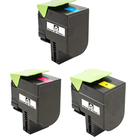 Compatible Toner Cartridge Replacement for Lexmark 71B0H20, 71B0H30, 71B0H40 (High Yield Cyan, Yellow, Magenta) 3.5K YLD (3-Pack)