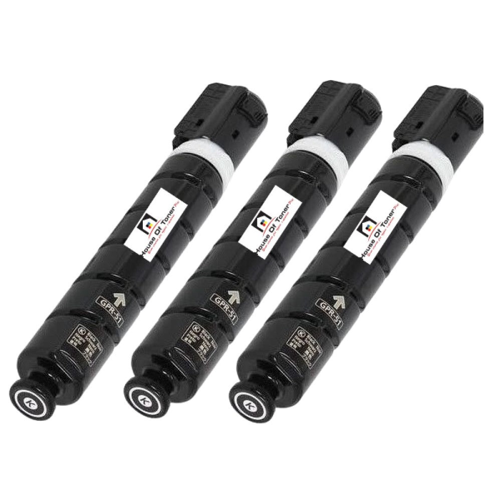 Compatible Toner Cartridge Replacement for CANON 8516B003AA (GPR-51) COMPATIBLE (3-PACK) Compatible Toner Cartridge Replacement for CANON 8516B003AA (GPR-51) COMPATIBLE (3-PACK)