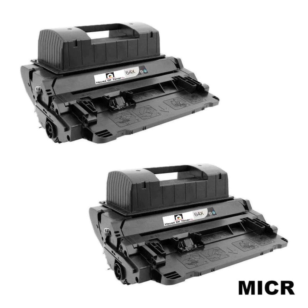 Compatible Toner Cartridge Replacement for HP CC364X (64X) High Yield Black (2-Pack) W/MICR Compatible Toner Cartridge Replacement for HP CC364X (64X) High Yield Black (2-Pack) W/MICR