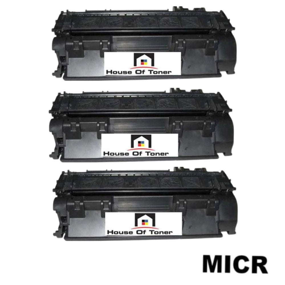 Compatible Toner Cartridge Replacement for HP CF280A (80A) Black (2.5K YLD) W/Micr (3-Pack) Compatible Toner Cartridge Replacement for HP CF280A (80A) Black (2.5K YLD) W/Micr (3-Pack)