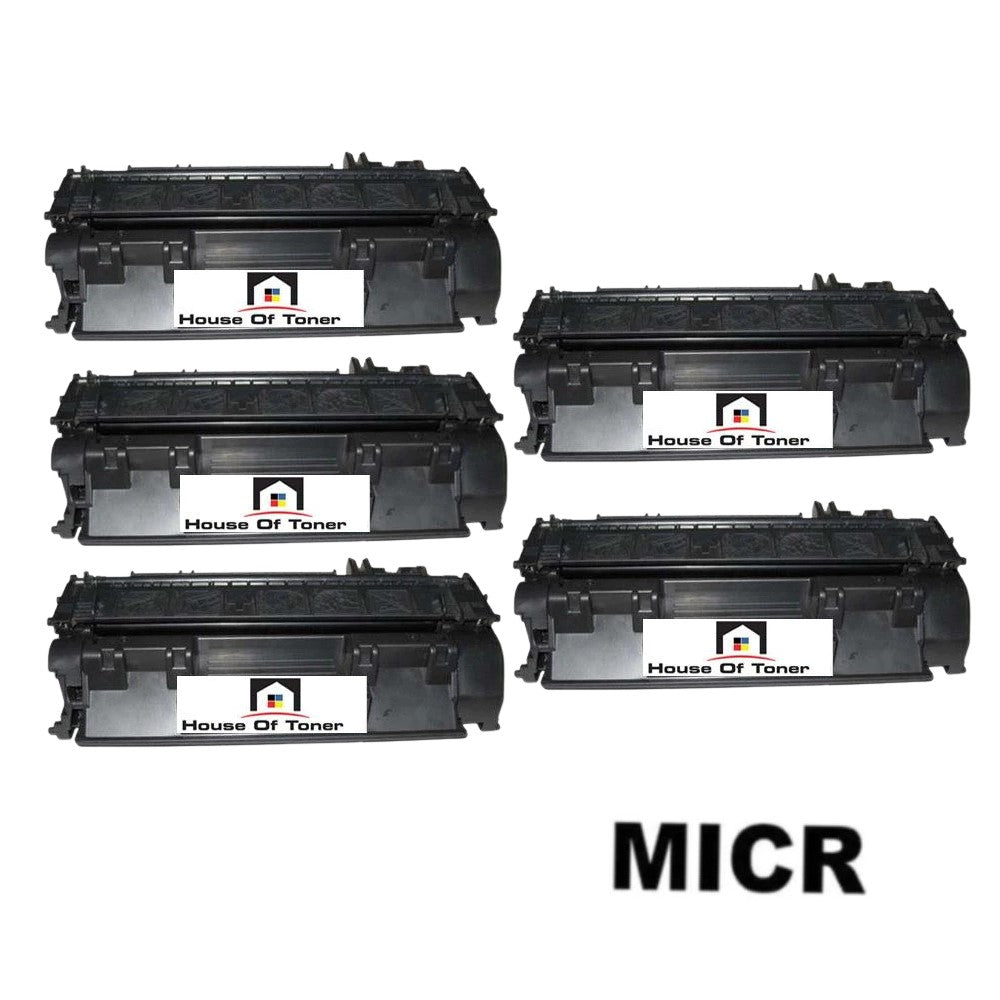 Compatible Toner Cartridge Replacement for HP CF280A (80A) Black (2.5K YLD) W/Micr (5-Pack) Compatible Toner Cartridge Replacement for HP CF280A (80A) Black (2.5K YLD) W/Micr (5-Pack)