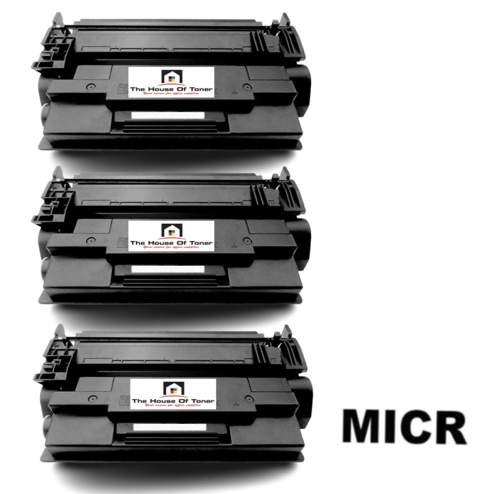 Compatible Toner Cartridge Replacement for HP CF287A (87A) Black (8.5K YLD) 3-Pack (W/Micr) Compatible Toner Cartridge Replacement for HP CF287A (87A) Black (8.5K YLD) 3-Pack (W/Micr)