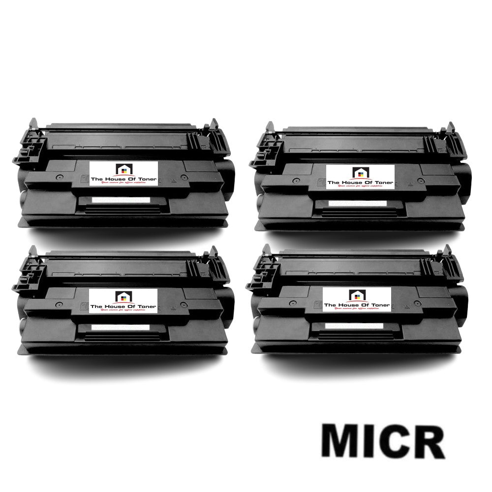 Compatible Toner Cartridge Replacement For HP CF287A (87A) Black (8.5K YLD) 4-Pack (W/Micr) Compatible Toner Cartridge Replacement For HP CF287A (87A) Black (8.5K YLD) 4-Pack (W/Micr)