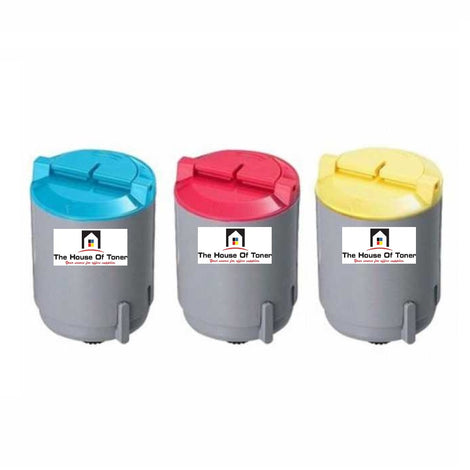 Compatible Toner Cartridge Replacement for SAMSUNG CLPC300A, CLPY300A, CLPM300A (CLP-C300A, CLP-Y300A, CLP-M300A) Cyan, Yellow, Magenta (1K YLD) 3-Pack
