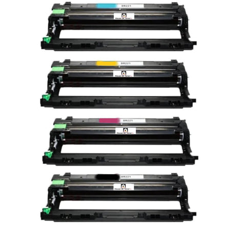 Compatible Drum Unit Replacement For BROTHER DR221C, DR221M, DR221Y, DR221K (DR-221C, DR-221Y, DR-221M, DR-221K) Cyan, Magenta, Yellow, Black (4-Pack)