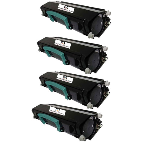 Compatible Toner Cartridge Replacement for Lexmark E260A21A (Black) 3.5K YLD (4-Pack)