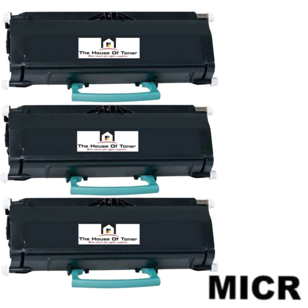 Compatible Toner Cartridge Replacement for LEXMARK E360H21A (High Yield Black) 9K YLD (W/MICR) 3-Pack Compatible Toner Cartridge Replacement for LEXMARK E360H21A (High Yield Black) 9K YLD (W/MICR) 3-Pack