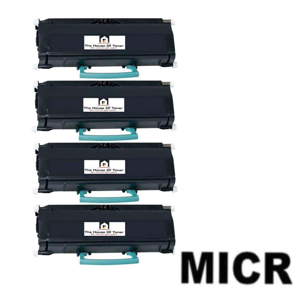 Compatible Toner Cartridge Replacement for LEXMARK E360H21A (High Yield Black) 9K YLD (W/MICR) 4-Pack Compatible Toner Cartridge Replacement for LEXMARK E360H21A (High Yield Black) 9K YLD (W/MICR) 4-Pack