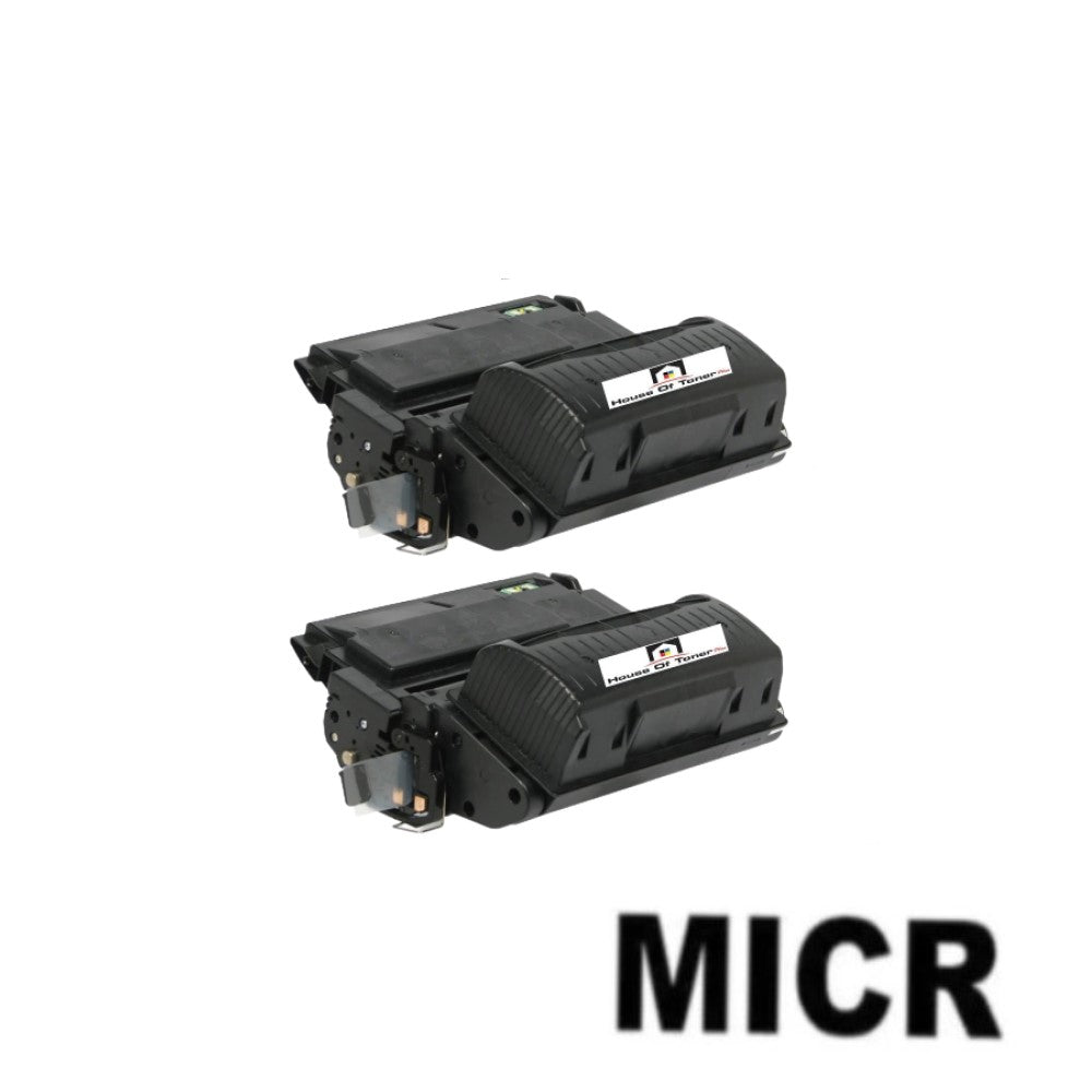 Compatible Toner Cartridge Replacement for HP Q5942X (42X) High Yield Black (20K YLD) 2-Pack (W/Micr) Compatible Toner Cartridge Replacement for HP Q5942X (42X) High Yield Black (20K YLD) 2-Pack (W/Micr)