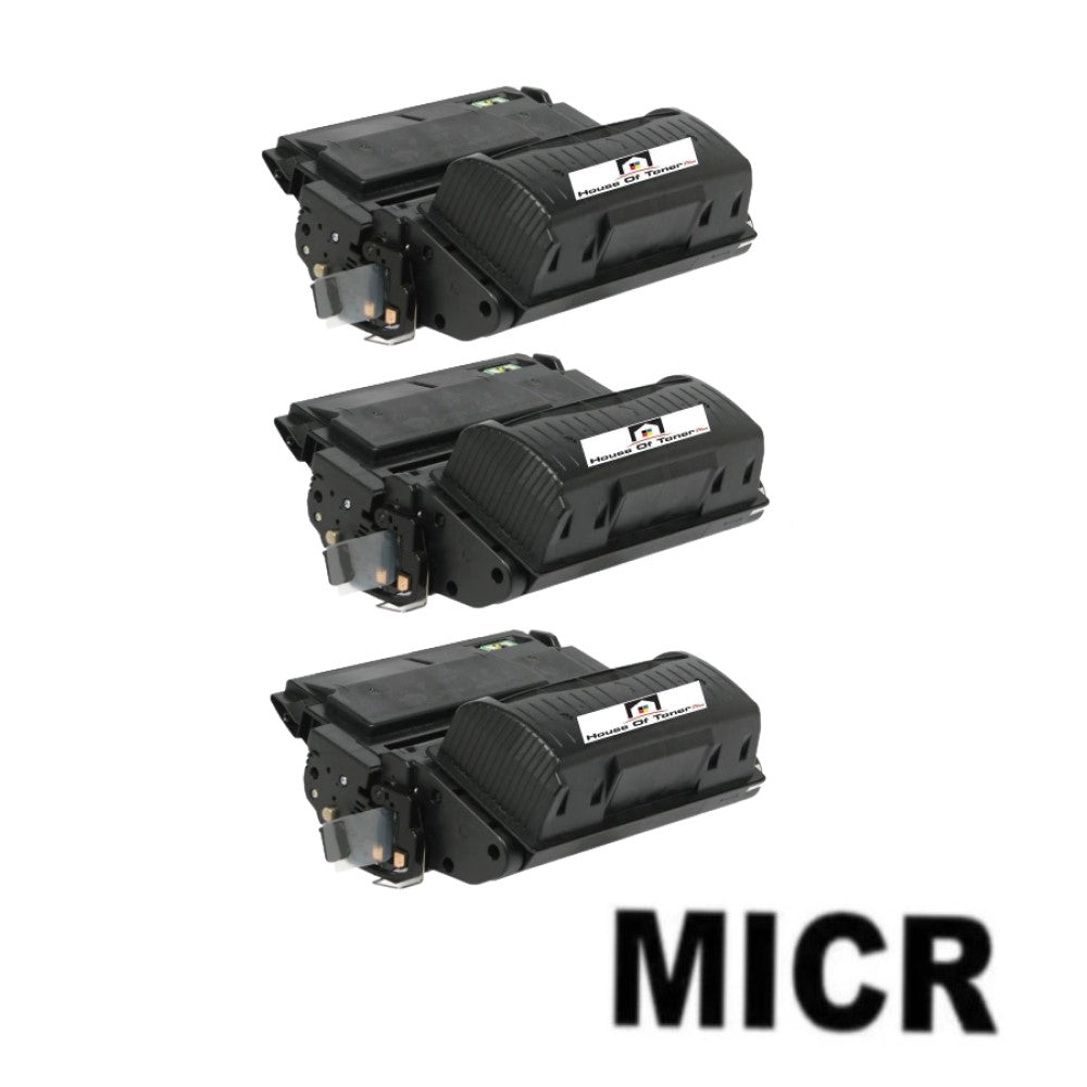Compatible Toner Cartridge Replacement for HP Q5942X (42X) High Yield Black (20K YLD) 3-Pack (W/Micr) Compatible Toner Cartridge Replacement for HP Q5942X (42X) High Yield Black (20K YLD) 3-Pack (W/Micr)