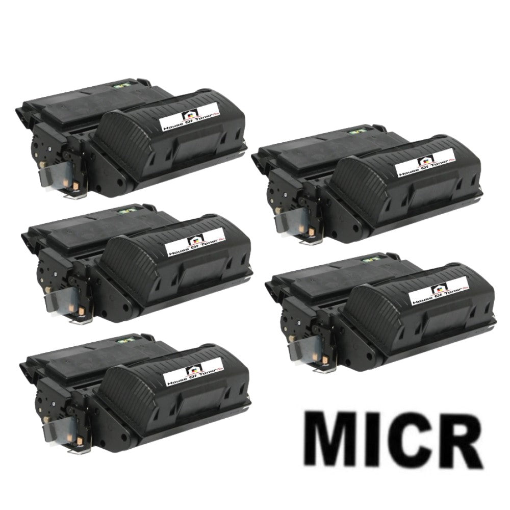 Compatible Toner Cartridge Replacement for HP Q5942X (42X) High Yield Black (20K YLD) 5-Pack (W/Micr) Compatible Toner Cartridge Replacement for HP Q5942X (42X) High Yield Black (20K YLD) 5-Pack (W/Micr)