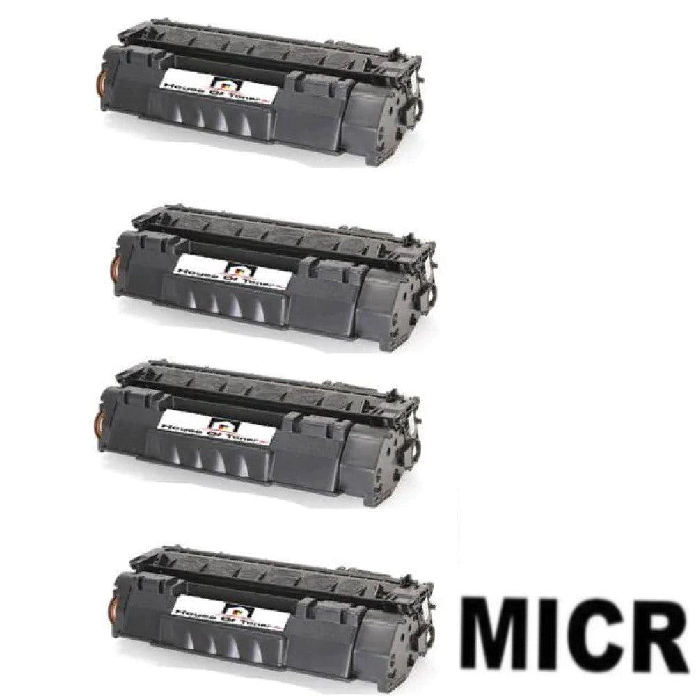 Compatible Toner Cartridge Replacement for HP Q5949A (49A) Black (2.5K YLD) 4-Pack (W/Micr) Compatible Toner Cartridge Replacement for HP Q5949A (49A) Black (2.5K YLD) 4-Pack (W/Micr)