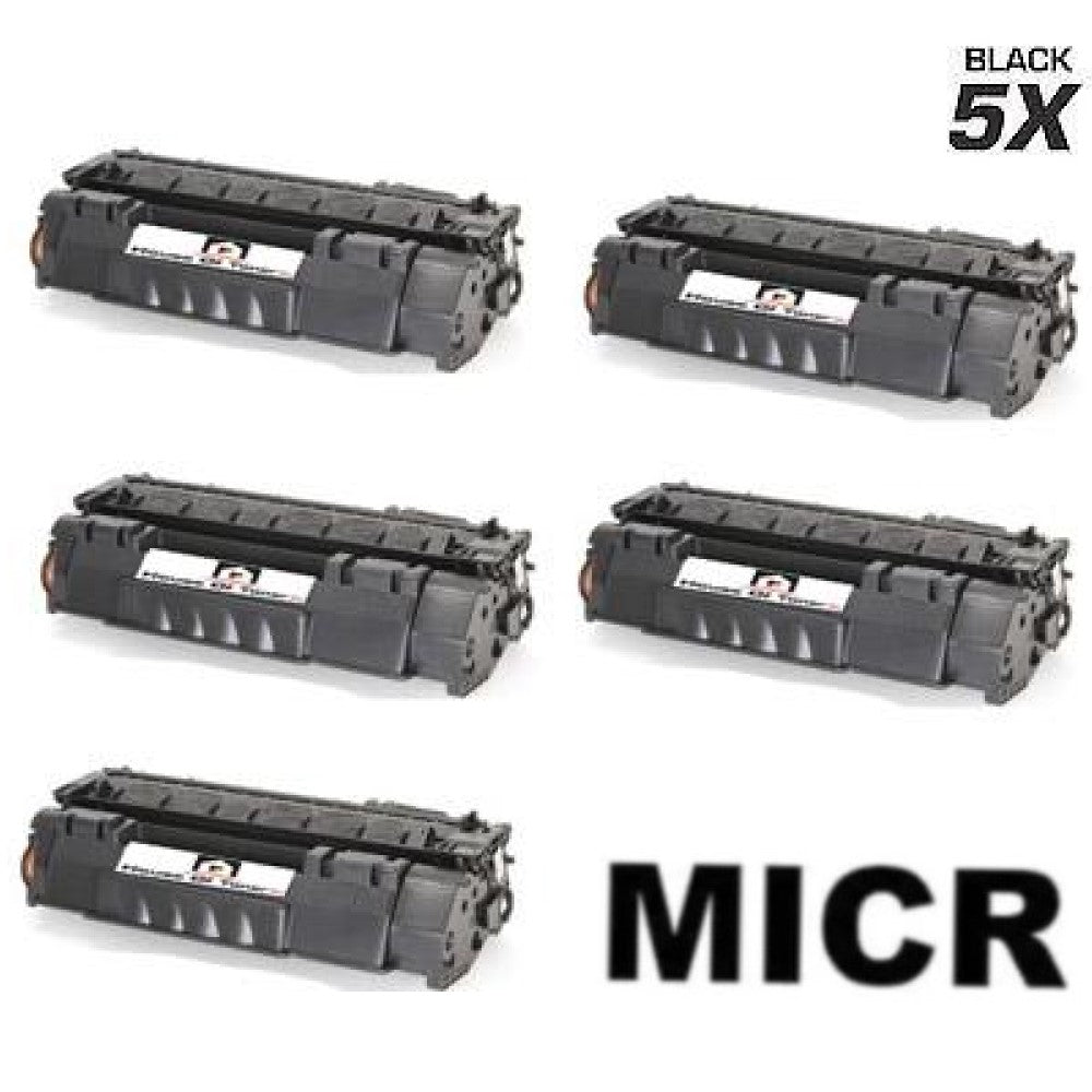 Compatible Toner Cartridge Replacement for HP Q5949A (49A) Black (2.5K YLD) 5-Pack (W/Micr) Compatible Toner Cartridge Replacement for HP Q5949A (49A) Black (2.5K YLD) 5-Pack (W/Micr)