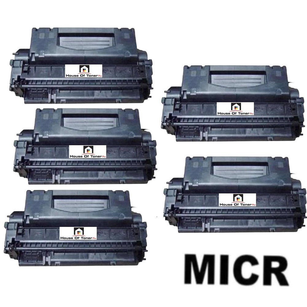 Compatible Toner Cartridge Replacement for HP Q5949X (49X) High Yield Black (6K YLD) 5-Pack (W/Micr) Compatible Toner Cartridge Replacement for HP Q5949X (49X) High Yield Black (6K YLD) 5-Pack (W/Micr)