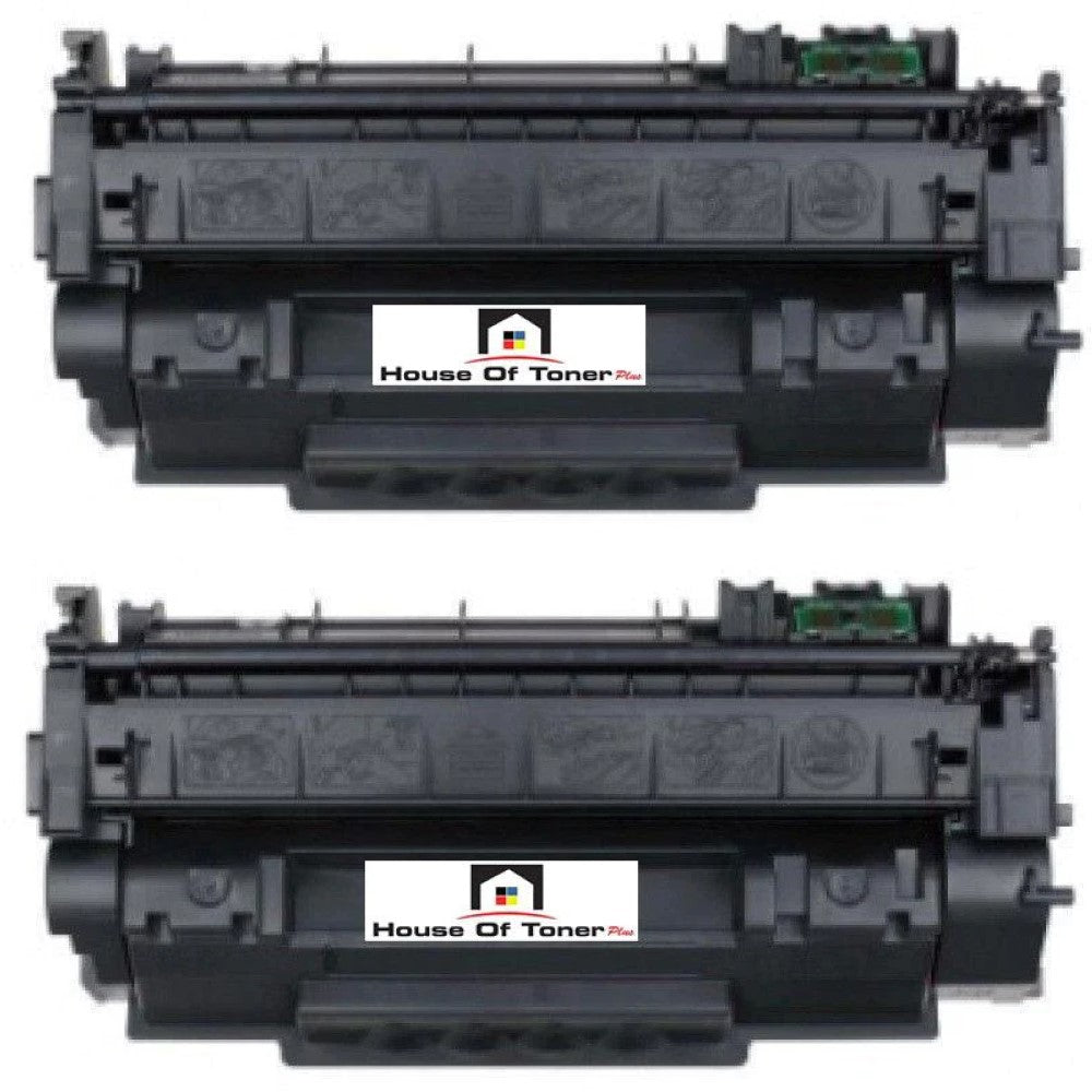Compatible Toner Cartridge Replacement for HP Q7553A (53A) Black (3K YLD) 2-Pack Compatible Toner Cartridge Replacement for HP Q7553A (53A) Black (3K YLD) 2-Pack