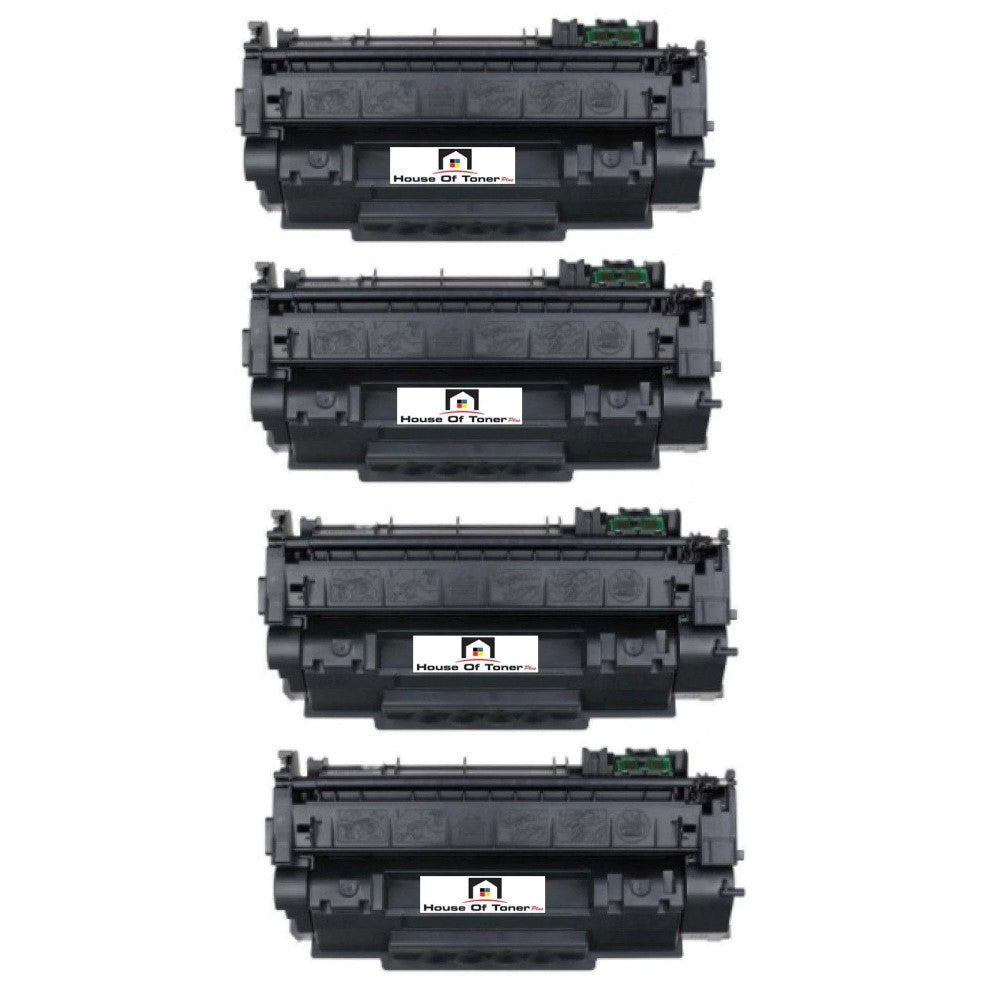 Compatible Toner Cartridge Replacement for HP Q7553A (53A) Black (3K YLD) 4-Pack Compatible Toner Cartridge Replacement for HP Q7553A (53A) Black (3K YLD) 4-Pack