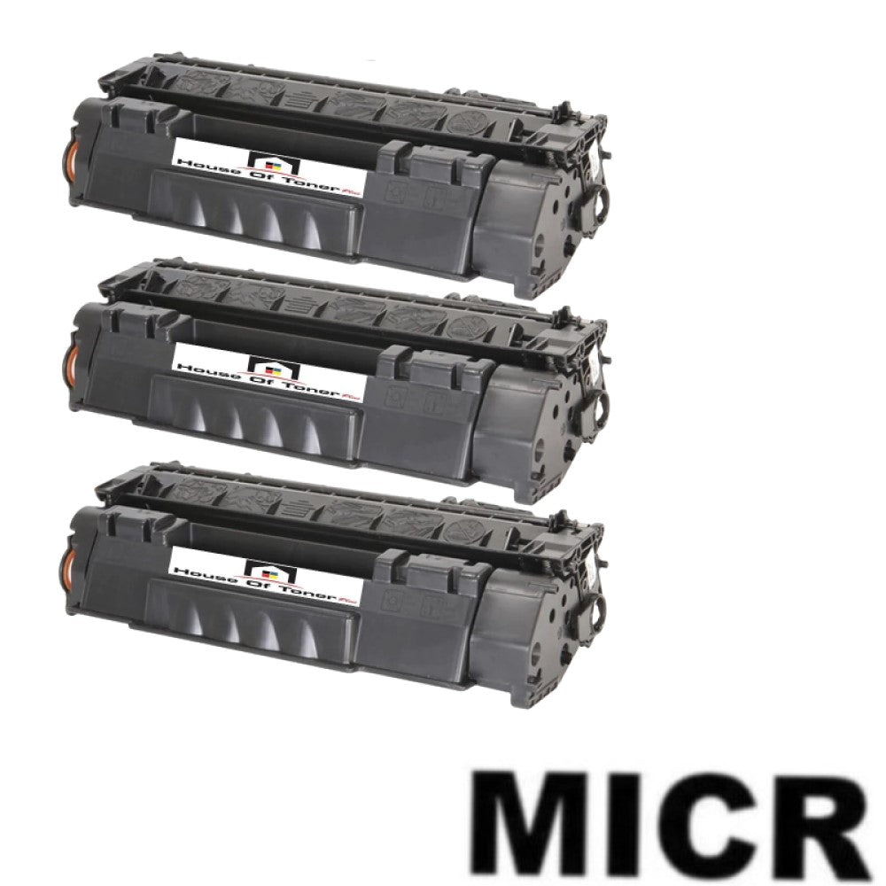 Compatible Toner Cartridge Replacement for HP Q7553X (53X) High Yield Black (7K YLD) 3-Pack (W/Micr) Compatible Toner Cartridge Replacement for HP Q7553X (53X) High Yield Black (7K YLD) 3-Pack (W/Micr)
