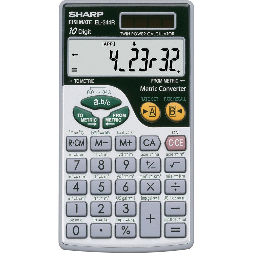 SHARP SHREL344 (EL-344RB) DESKTOP CALCULATOR