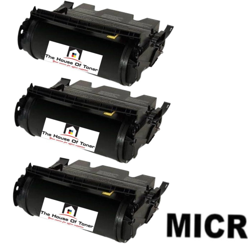 Compatible Toner Cartridge Replacement for Lexmark T650H21A (High Yield Black) 25K YLD (3-Pack) W/Micr Compatible Toner Cartridge Replacement for Lexmark T650H21A (High Yield Black) 25K YLD (3-Pack) W/Micr