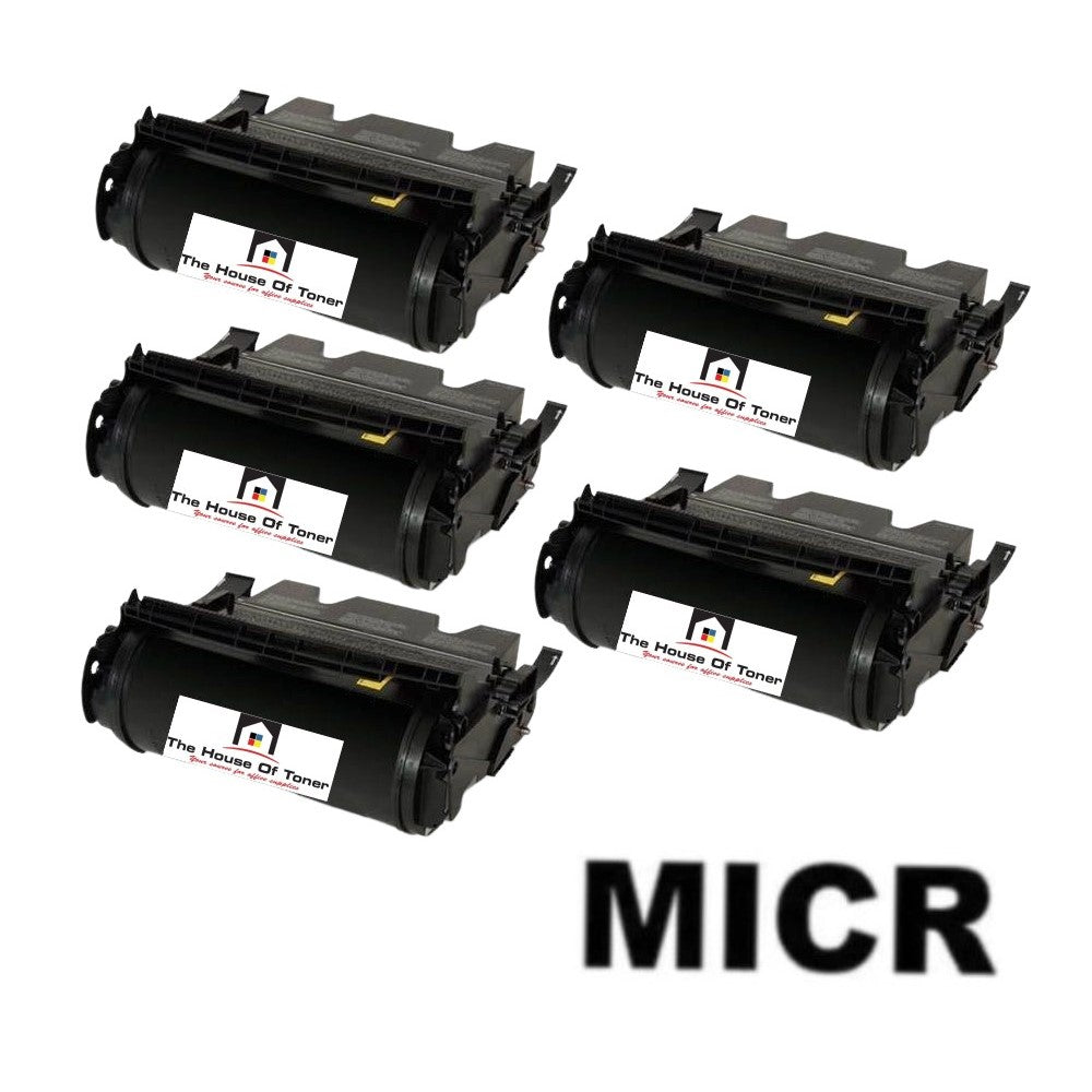 Compatible Toner Cartridge Replacement for Lexmark T650H21A (High Yield Black) 25K YLD (5-Pack) W/Micr Compatible Toner Cartridge Replacement for Lexmark T650H21A (High Yield Black) 25K YLD (5-Pack) W/Micr
