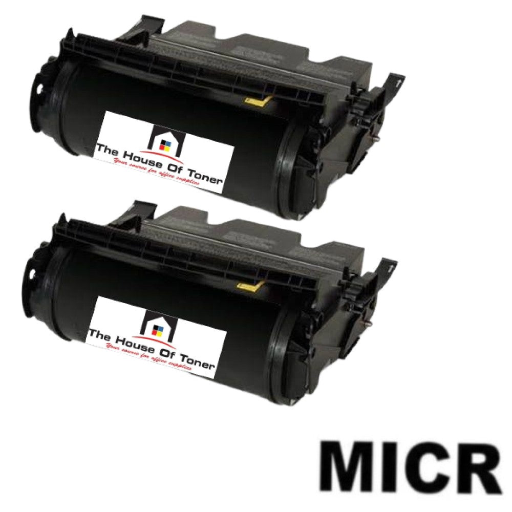 Compatible Toner Cartridge Replacement for Lexmark T650H21A (High Yield Black) 25K YLD (2-Pack) W/Micr Compatible Toner Cartridge Replacement for Lexmark T650H21A (High Yield Black) 25K YLD (2-Pack) W/Micr