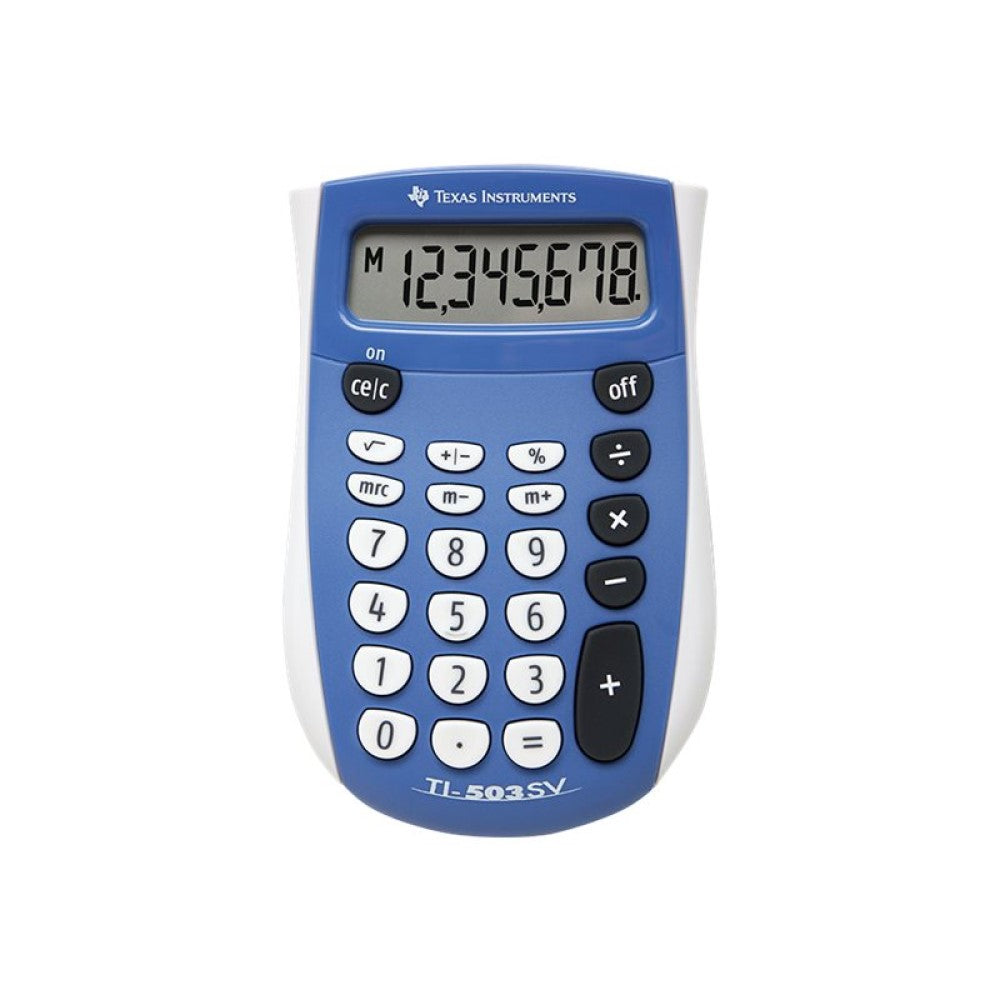 TEXTI503SV Texas Instruments TI-503 SV - Pocket calculator - 8 digits - battery TEXTI503SV Texas Instruments TI-503 SV - Pocket calculator - 8 digits - battery