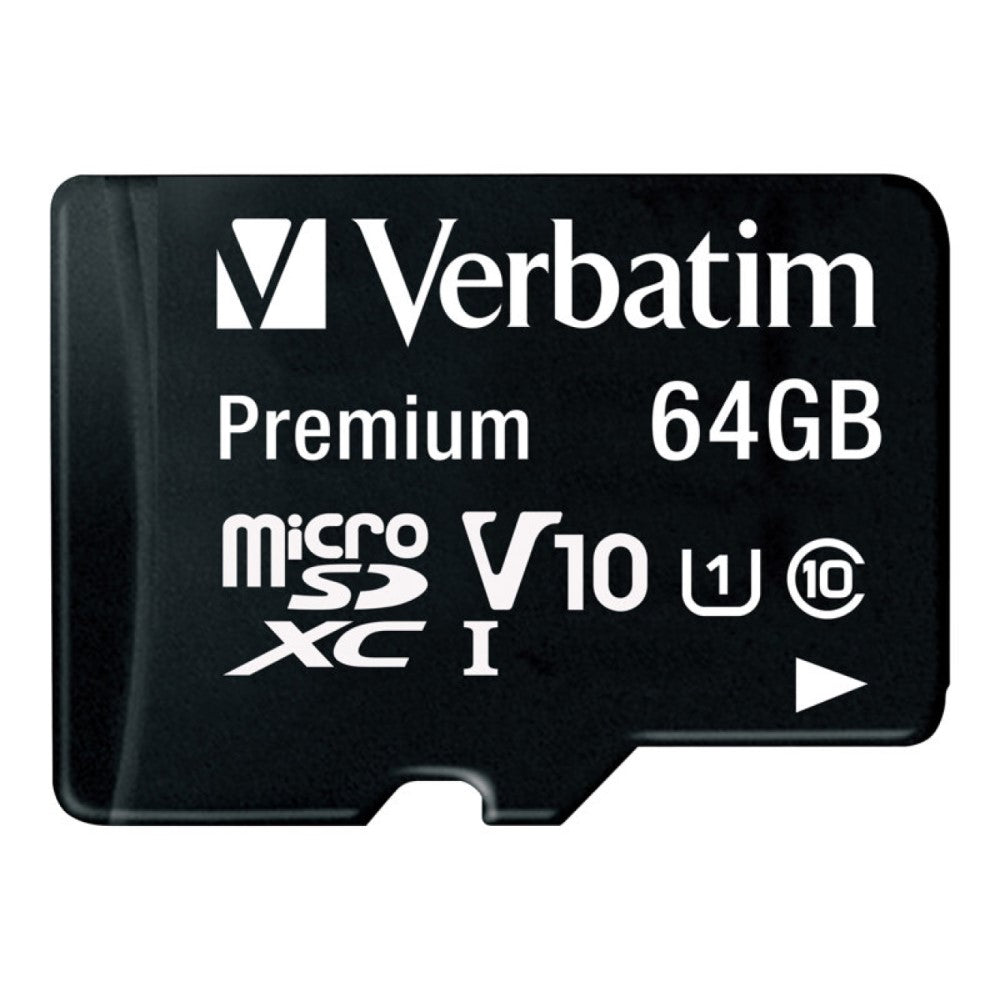 VER44084 VERBATIM Prem microSDXC 64GB MEM CARD/ADAPTER VER44084 VERBATIM Prem microSDXC 64GB MEM CARD/ADAPTER