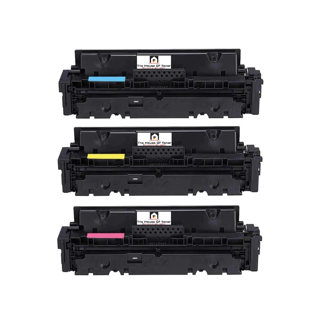 Compatible Toner Cartridge Replacement for HP W2021X, W2022X, W2023X (HP 414X) High Yield Cyan, Magenta, Yellow (6K YLD) 3-Pack Compatible Toner Cartridge Replacement for HP W2021X, W2022X, W2023X (HP 414X) High Yield Cyan, Magenta, Yellow (6K YLD) 3-Pack