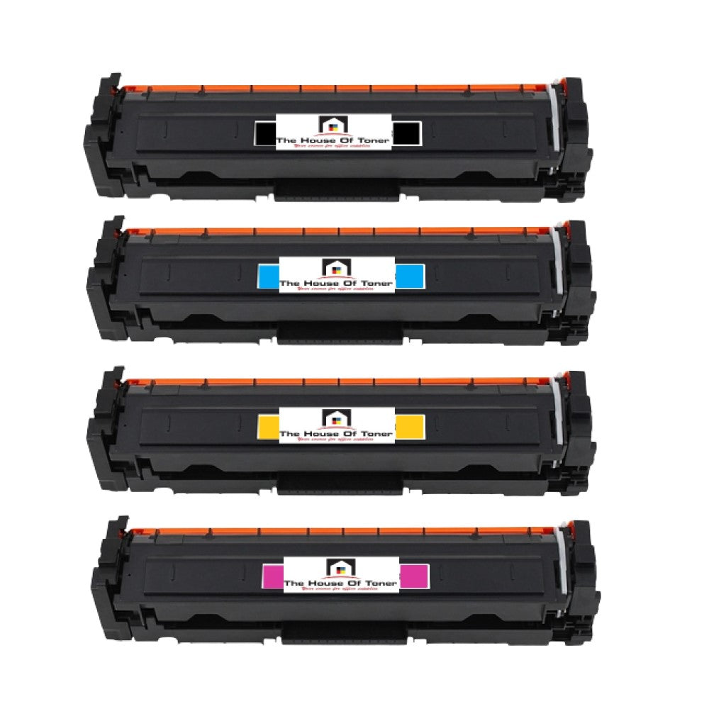 Compatible Toner Cartridge Replacement For HP W2310A, W2311A, W2312A, W2313A (215A) Black, Cyan, Yellow, Magenta (1050 YLD Black, 850 YLD Colors) 4-Pack Compatible Toner Cartridge Replacement For HP W2310A, W2311A, W2312A, W2313A (215A) Black, Cyan, Yellow, Magenta (1050 YLD Black, 850 YLD Colors) 4-Pack