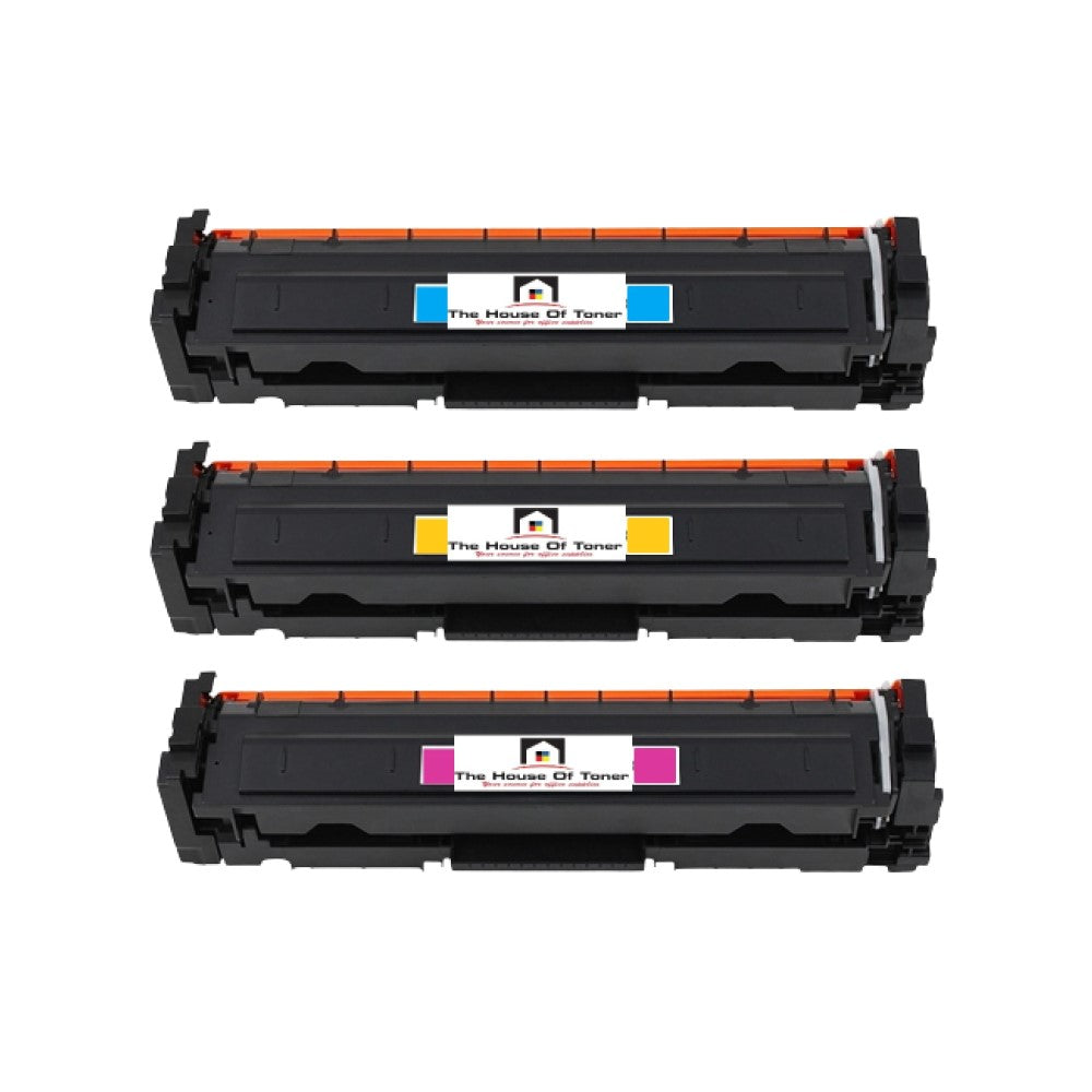 Compatible Toner Cartridge Replacement For HP W2311A, W2312A, W2313A (215A) Cyan, Yellow, Magenta (850 YLD Colors) 3-Pack Compatible Toner Cartridge Replacement For HP W2311A, W2312A, W2313A (215A) Cyan, Yellow, Magenta (850 YLD Colors) 3-Pack