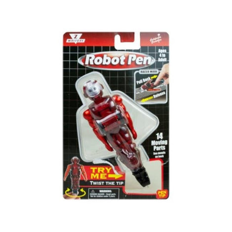 AF610 Red Pull Back Robot Pen