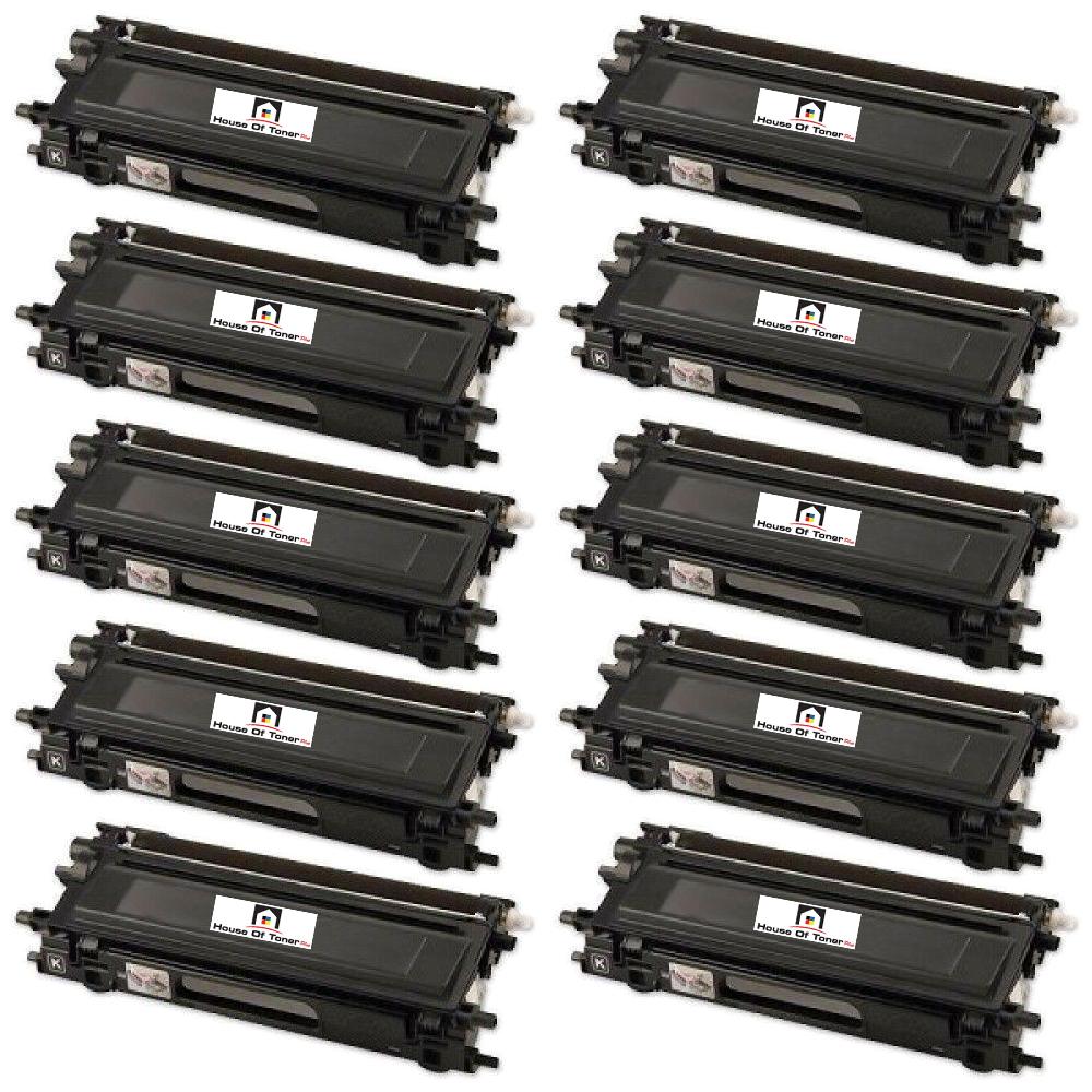 Compatible Toner Cartridge Replacement for BROTHER TN210BK (COMPATIBLE) 10 PACK