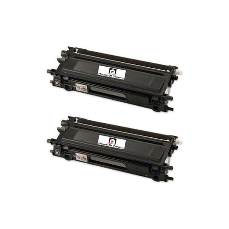 Compatible Toner Cartridge Replacement for BROTHER TN210BK (COMPATIBLE) 2 PACK