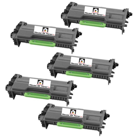 Compatible Toner Cartridge Replacement for BROTHER TN850 (TN-850) High Yield Black Toner Cartridge (5-Pack)