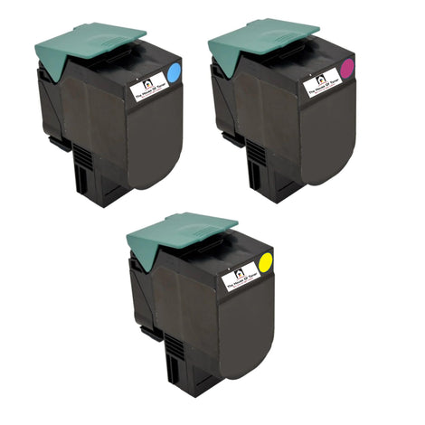 Compatible Toner Cartridge Replacement for LEXMARK C544X2CG, C544X2YG, C544X2MG (Cyan, Magenta, Yellow High Yield) 6K YLD (3-Pack)