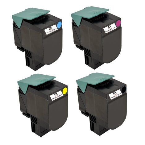 Compatible Toner Cartridge Replacement for LEXMARK C544X2KG, C544X2CG, C544X2YG, C544X2MG (Black, Cyan, Magenta, Yellow High Yield) 6K YLD (4-Pack)