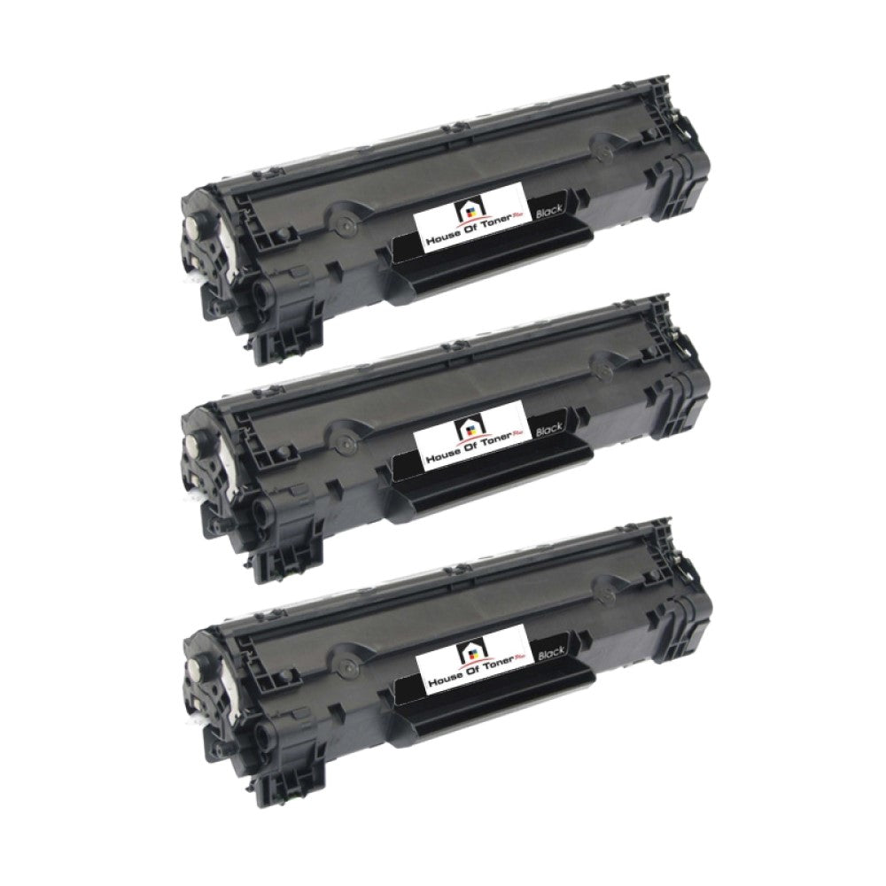 Compatible Toner Cartridge Replacement For HP CB436A (36A) Black (2K YLD) 3-Pack Compatible Toner Cartridge Replacement For HP CB436A (36A) Black (2K YLD) 3-Pack