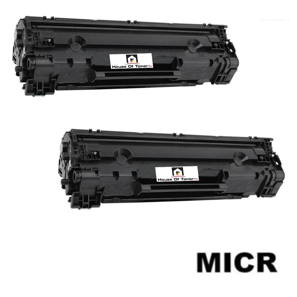 Compatible Toner Cartridge Replacement for HP CE285A (85A) Black (1.6K) W/Micr (2-Pack) Compatible Toner Cartridge Replacement for HP CE285A (85A) Black (1.6K) W/Micr (2-Pack)