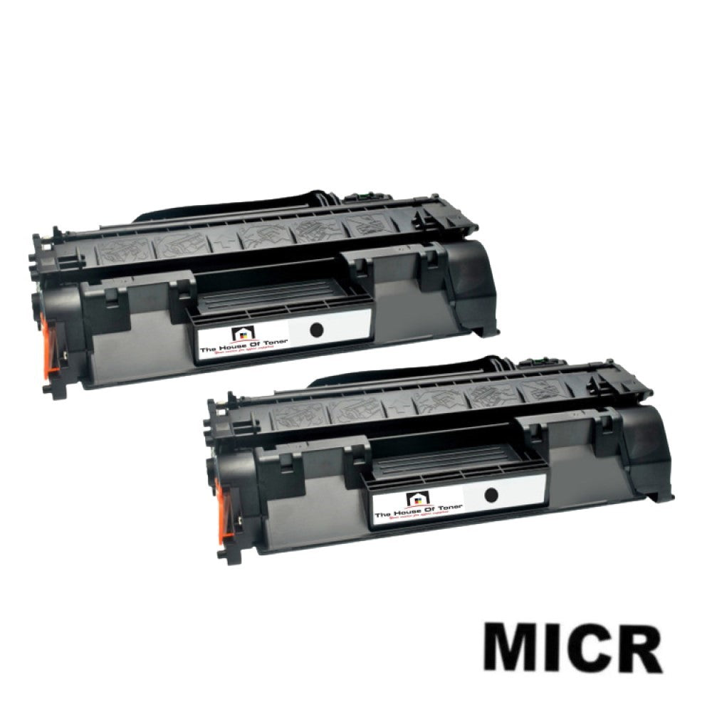 Compatible Toner Cartridge Replacement for HP CE505A (05A) Black (2.3K YLD) 2-Pack (W/MICR) Compatible Toner Cartridge Replacement for HP CE505A (05A) Black (2.3K YLD) 2-Pack (W/MICR)