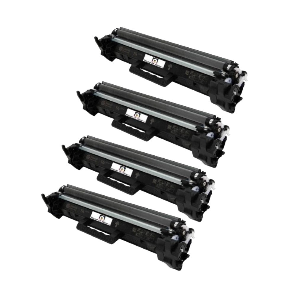 Compatible Toner Cartridge Replacement for HP CF217A (17A) Black (1.6K YLD) 4-Pack (W/MICR) Compatible Toner Cartridge Replacement for HP CF217A (17A) Black (1.6K YLD) 4-Pack (W/MICR)