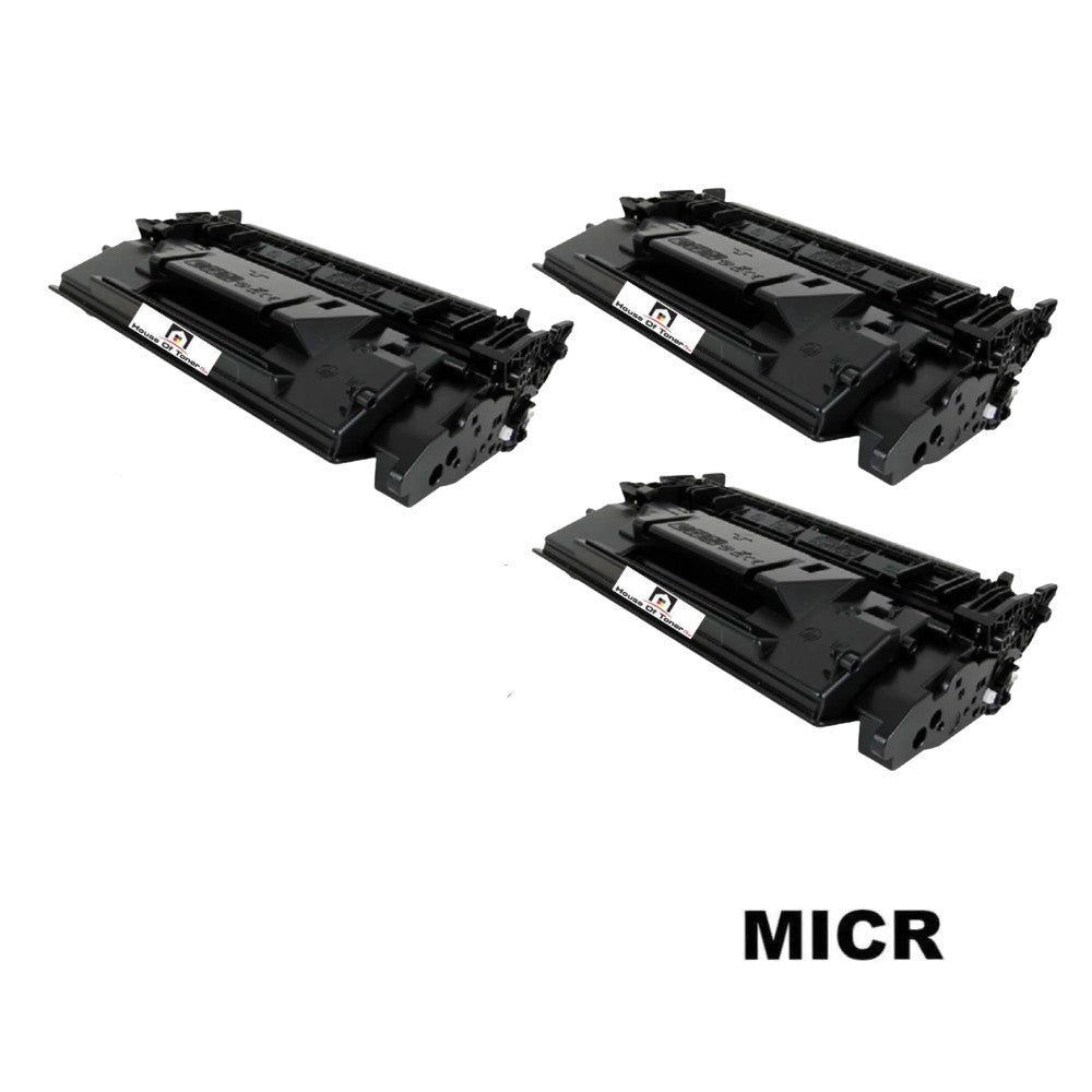 Compatible Toner Cartridge Replacement for HP CF226X (26X) High Yield Black (9K YLD) 3-Pack (W/MICR) Compatible Toner Cartridge Replacement for HP CF226X (26X) High Yield Black (9K YLD) 3-Pack (W/MICR)