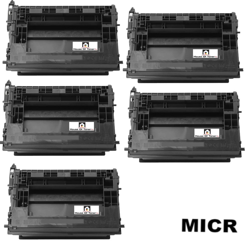 Compatible Toner Cartridge Replacement for HP CF237X (37X) High Yield Black (25K YLD) 5-Pack (W/MICR) Compatible Toner Cartridge Replacement for HP CF237X (37X) High Yield Black (25K YLD) 5-Pack (W/MICR)