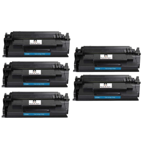 Compatible Toner Cartridge Replacement for HP CF258X (58X) High Yield Black (10K) 5-Pack (New Chip)