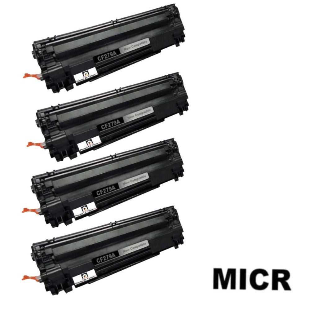 Compatible Toner Cartridge Replacement for HP CF279A (79A) Black (1K YLD) W/Micr (4-Pack) Compatible Toner Cartridge Replacement for HP CF279A (79A) Black (1K YLD) W/Micr (4-Pack)